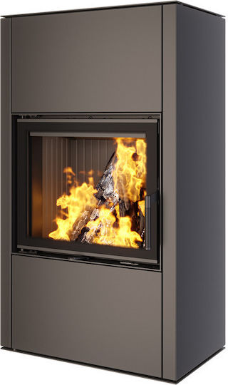 Saven Vatra XXL Κεραμική Ξυλόσομπα 10.2kW Black