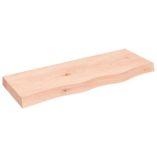 vidaXL Countertop without Sink L80xW30xH6cm Raw solid wood