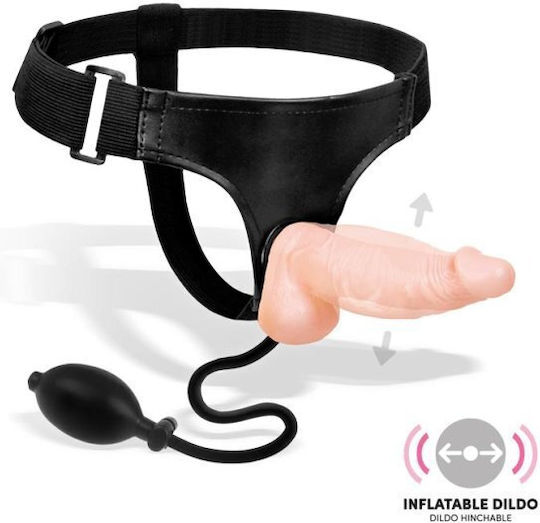 Brato Inflatable Strap-on Harnașament cu Dildo 16.5cm