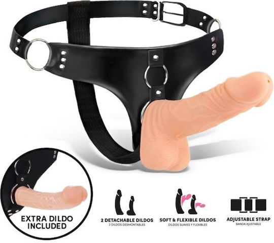 Sparo Detachable Strap-on 2 Dildo Realistic Gurtzeug mit Dildo