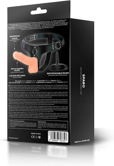Sparo Detachable Strap-on 2 Dildo Realistic Gurtzeug mit Dildo