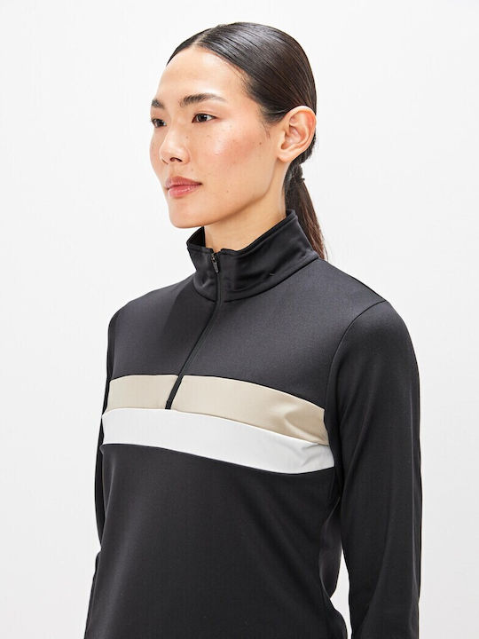 8848 Altitude Women's Athletic Blouse Long Sleeve Black