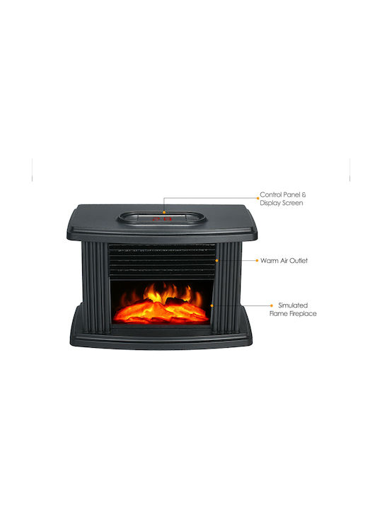 Επιτοίχιο Ηλεκτρικό Τζάκι 1000W 22x15.2cm