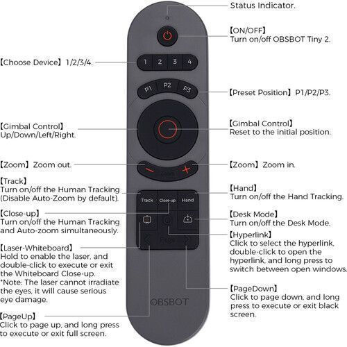 Obsbot Tiny Smart Remote 2