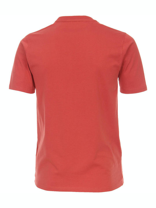 Casa Moda Men's Short Sleeve Blouse Coral