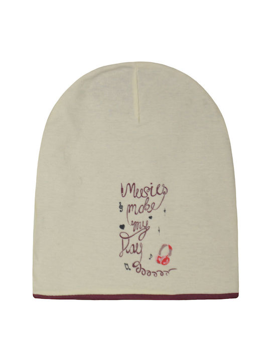 Kids Beanie Knitted Purple