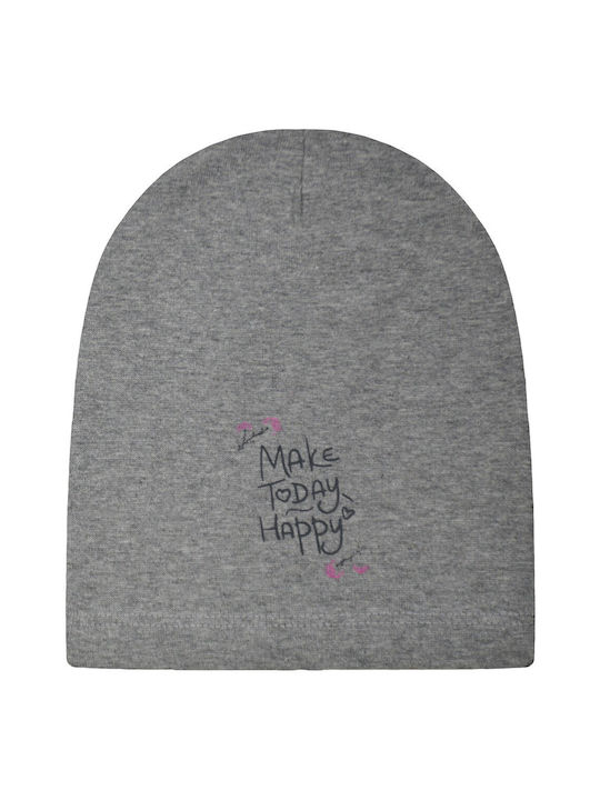 Make Today Happy Kids Beanie Knitted Fuchsia