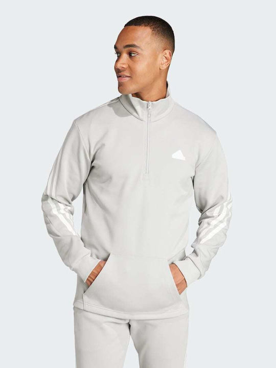 adidas Future Icons 3-stripes Half-zip Sweatshirt Gray