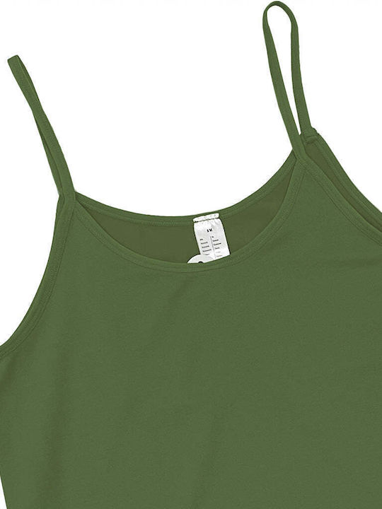 Ustyle Women's T-Shirt with Spaghetti Strap olive oil
