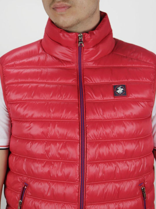 Beverly Hills Polo Club Men's Sleeveless Jacket red