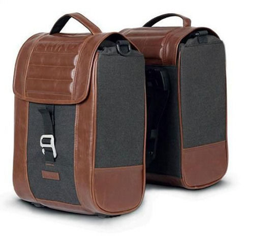 Shad Cafe Racer SR38 Brown Motorcycle Hard Side Case Side Bag 10lt in Brown Colour