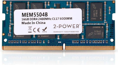 2 Power 16GB DDR4 RAM with 2400 Speed for Laptop