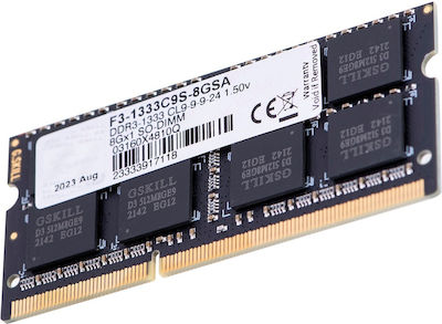 G.Skill 8GB DDR3 RAM mit Geschwindigkeit 1333 für Laptop