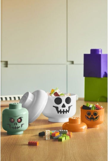 LEGO Παιδικό Κουτί Αποθήκευσης από Πλαστικό Mini Skeleton Πράσινο 10.2x12x10.2cm