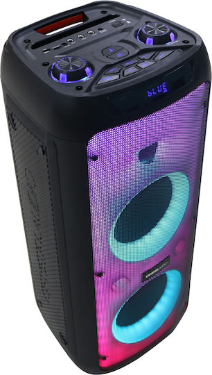 Crystal Audio Ηχείο Karaoke με Ασύρματο Μικρόφωνο και Εφέ Φωτισμού PRT-16 Μαύρο