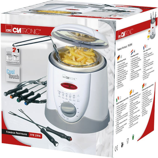 Clatronic 210091 Φριτέζα 1lt Λευκή