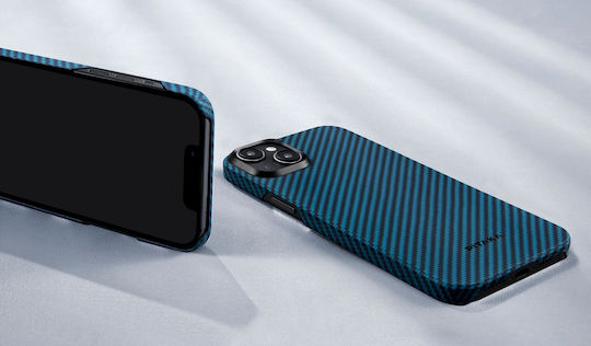 Pitaka Back Cover Aramid Fiber 1.15mm Μπλε (iPhone 15)