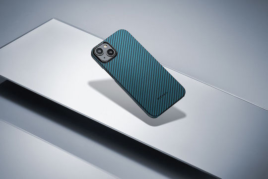 Pitaka Back Cover Aramid Fiber 1.15mm Μπλε (iPhone 15)