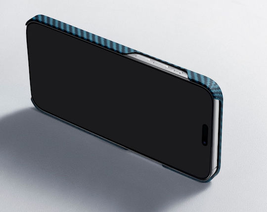 Pitaka Back Cover Aramid Fiber 1.15mm Μπλε (iPhone 15 Plus)