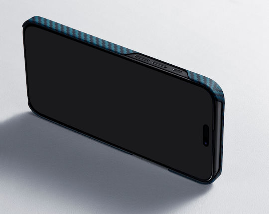 Pitaka Back Cover Aramid Fiber 1.15mm Μπλε (iPhone 15)