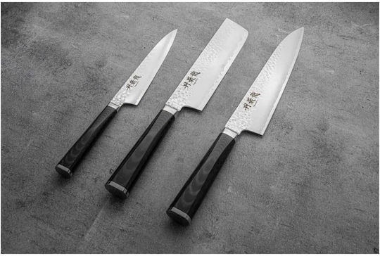 Ryusen Micarta Tangan Ryu Μαχαίρι Ψωμιού από Δαμασκηνό Ατσάλι 21cm