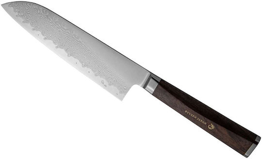 Ryusen Prever Cuțit Santoku din Oțel Damasc 18cm 1buc