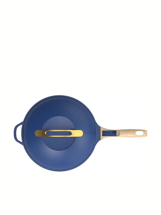 Cookut Fabulous Pan with Cap made of Aluminum with Non-Stick Coating Saphir Blue 28cm