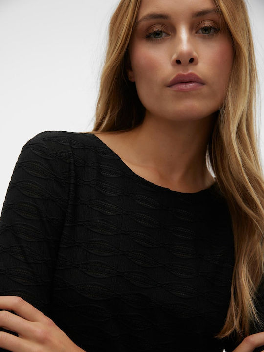 Vero Moda Damen Bluse Langärmelig Black