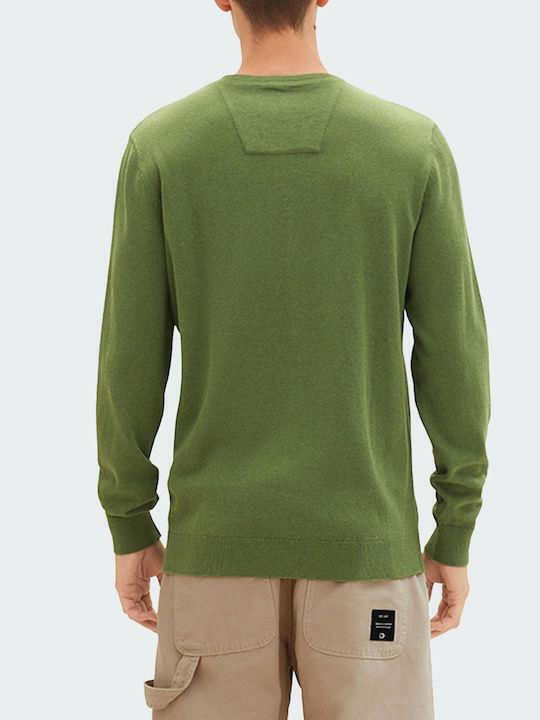 Tom Tailor Men's Long Sleeve Blouse 32719-WARM GREEN MELANGE