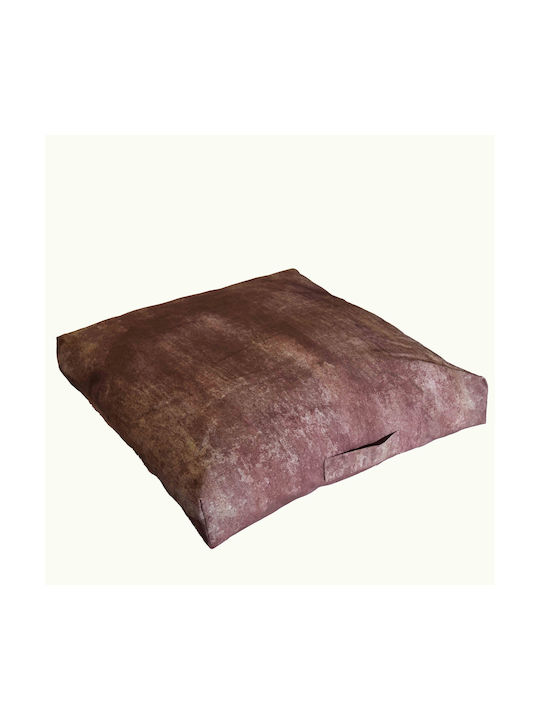 Decocraft Box Vintage Burgundy Floor Pillow 70x70cm