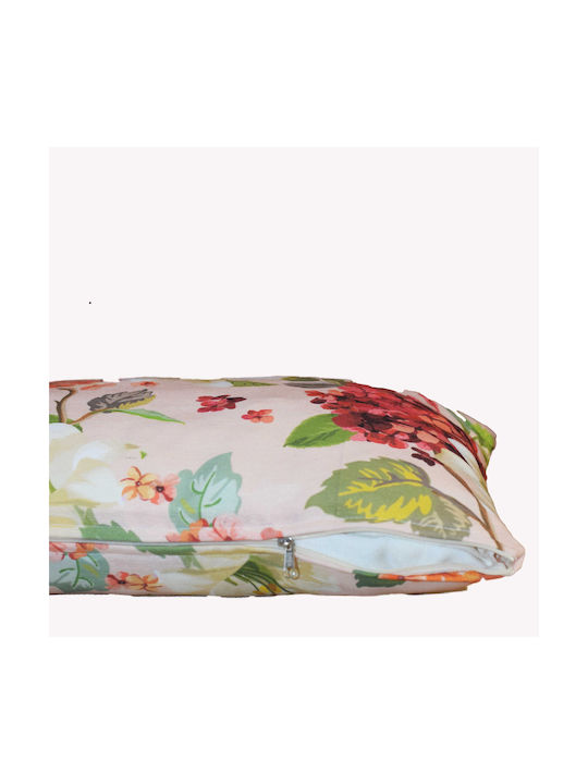 Decocraft Decocraft Dekorativer Kissenbezug Floral Rosa 45x45cm