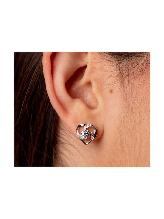 Brizzling Ohrringe aus Silber mit Diamant