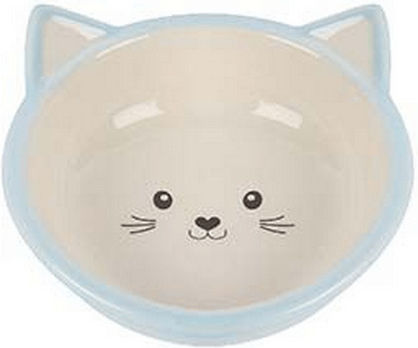 Happypet Kitten Schalen Futter für Hund & Katze 200ml 21cm in Blau Farbe