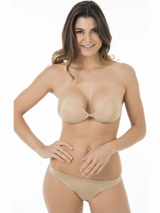 Sticker Push Up Sticker Bra without Underwire Beige