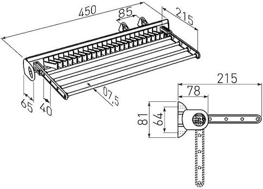 Clothes Hanger Gray 208077 1pcs