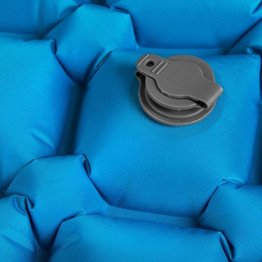 Spokey Air Bed Auto-umflare Single Substrat Camping Grosime 5cm în culoarea Light Blue