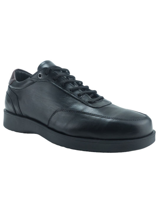 Steve Kommon Herren Freizeitschuhe Schwarz