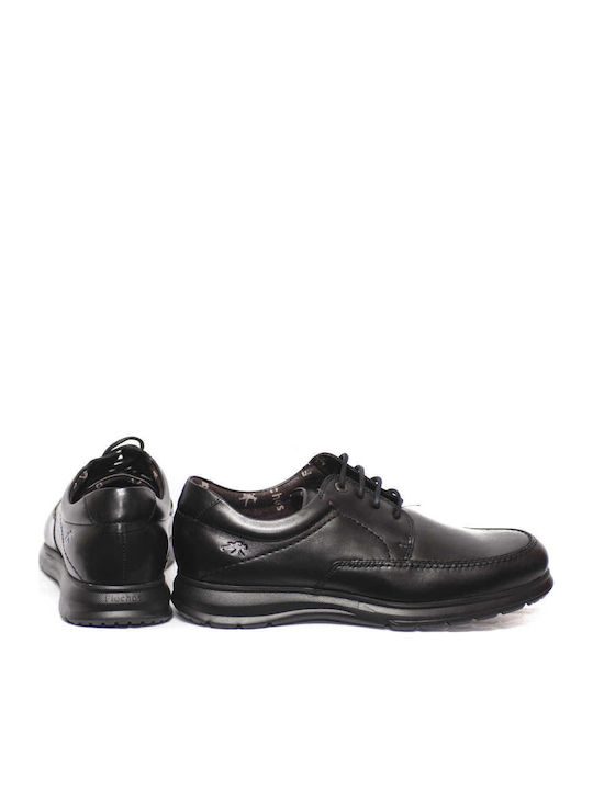 Leder Herren Freizeitschuhe Schwarz