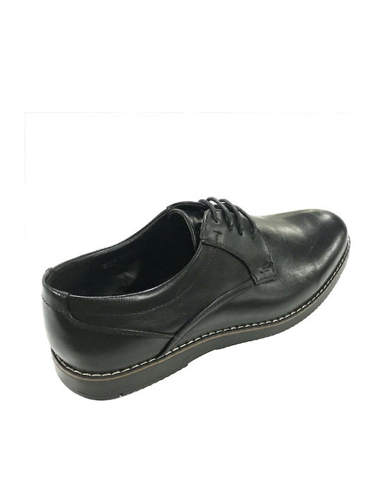 Men's Synthetic Leather Casual Shoes Black