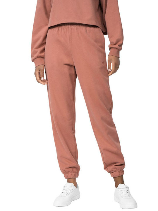 4F Damen-Sweatpants Σομόν