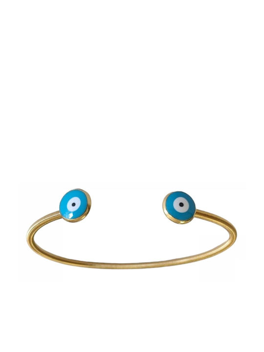 Tatu Moyo Bracelet Handcuffs with design Eye made of Steel Gold Plated