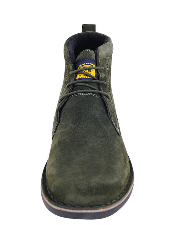 Suede Herrenstiefel Chukka Khaki