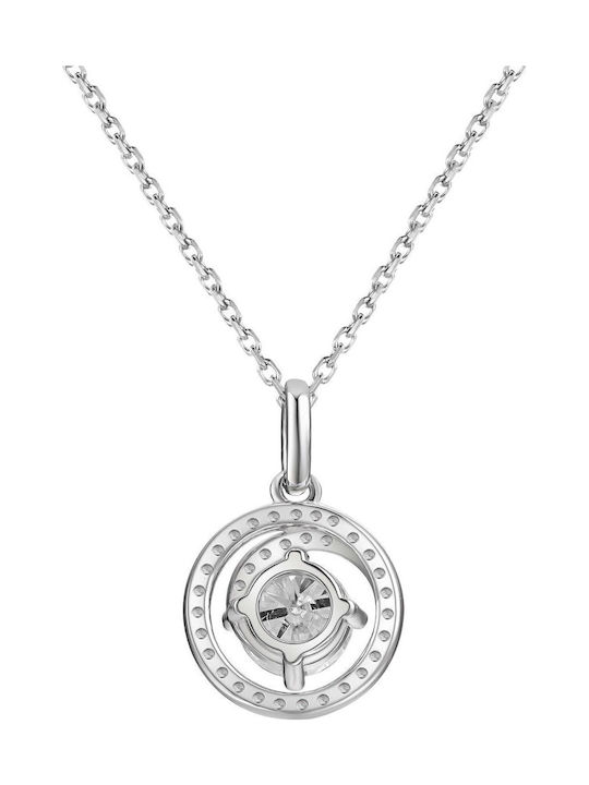 Brizzling Halskette aus Silber mit Diamant