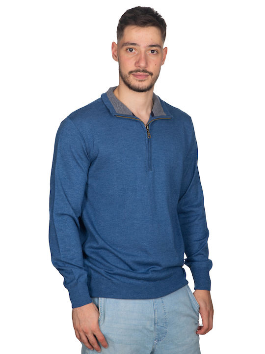 Vera Men's Long Sleeve Blouse with Zipper ''Raff''