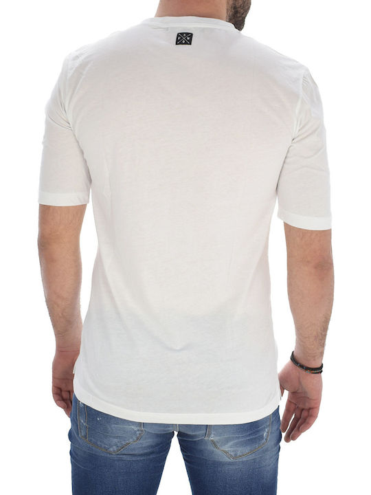 Vittorio Artist Men's Short Sleeve Blouse White.