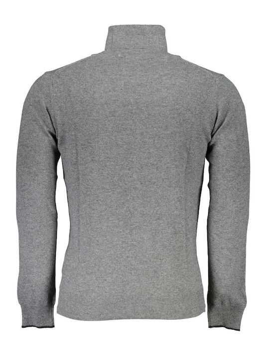 North Sails Herren Langarm-Pullover Rollkragen Grey.