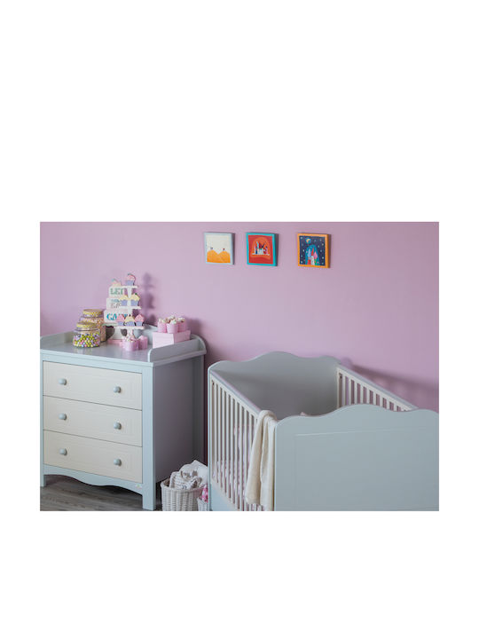 Santa Bebe Βρεφική Κούνια Rigel Λευκή για Στρώμα 70x140cm