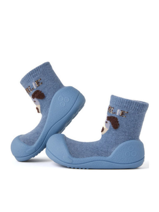 Attipas Kinder Haussocken Blau