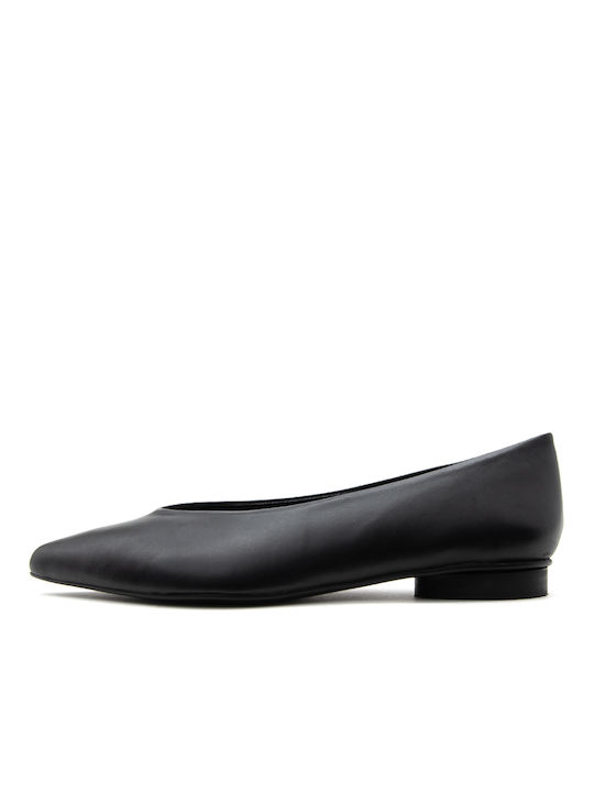 I Athens Leather Ballerinas Black