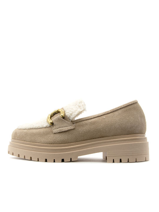 Gianluka Pisati Gretel Leather Women's Moccasins Camel